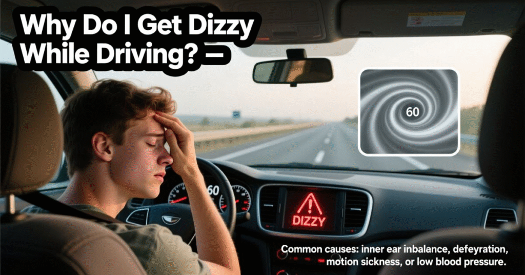 dizzy while driving